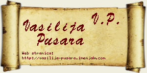 Vasilija Pušara vizit kartica